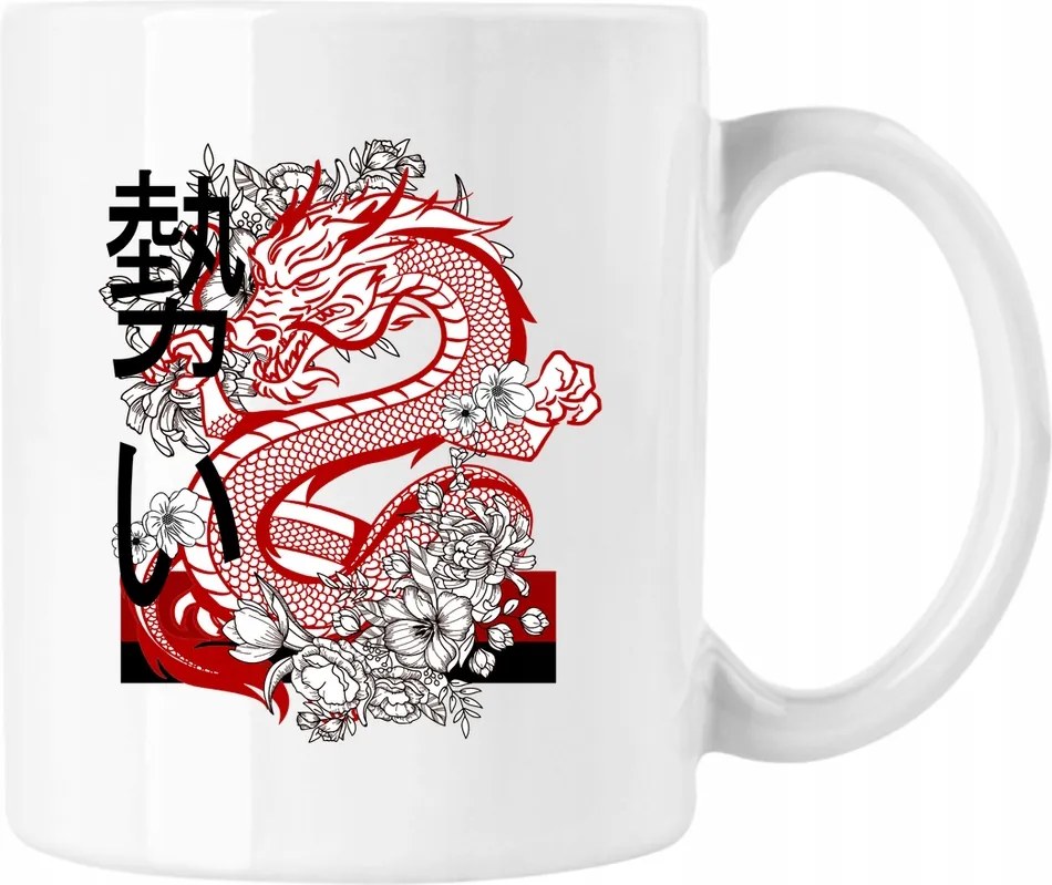 Bögre Sárkány Művészet Argesszív 4 Fehér 330ml