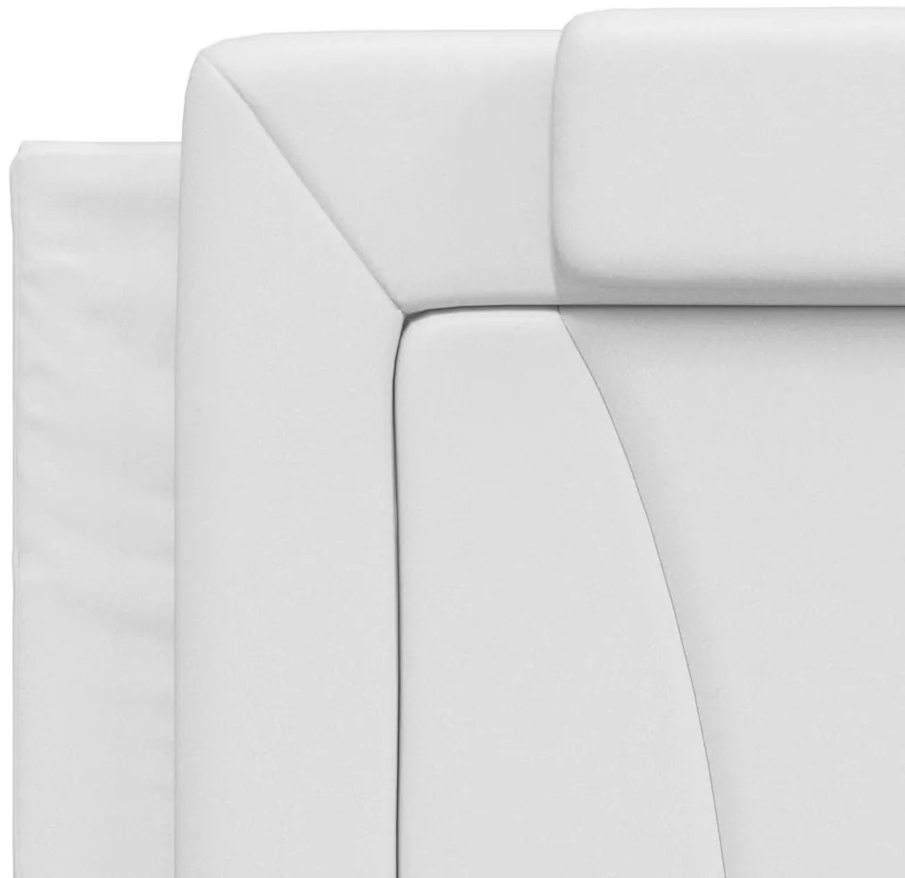 fehér műbőr fejtámla párna Viana 200 cm