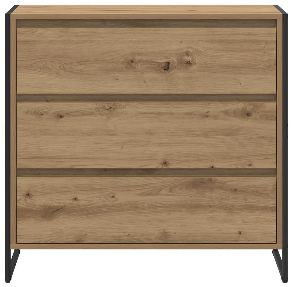 Széf fiókkal Művészi tölgy 79 x 36 x 75.5 cm Faanyag