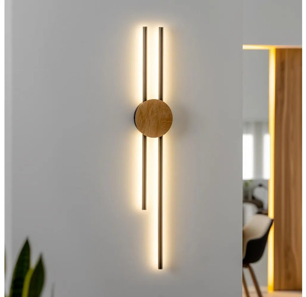 Brilagi - LED Fali lámpa WOODY COLLINE LED/15W/230V 80 cm tölgy