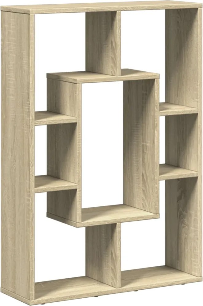 vidaXL sonoma tölgy színű szerelt fa könyvszekrény 63 x 20 x 90 cm