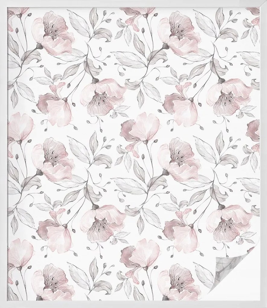 Ablakfólia Öntapadós Adatvédelem Rózsalevelek 100x116 cm