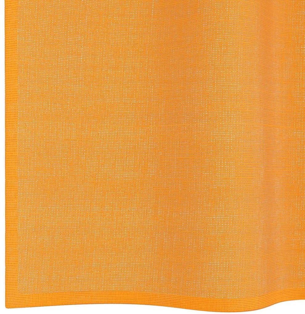 2 db narancssárga fátyolfüggönyök rojtokkal 140x175 cm