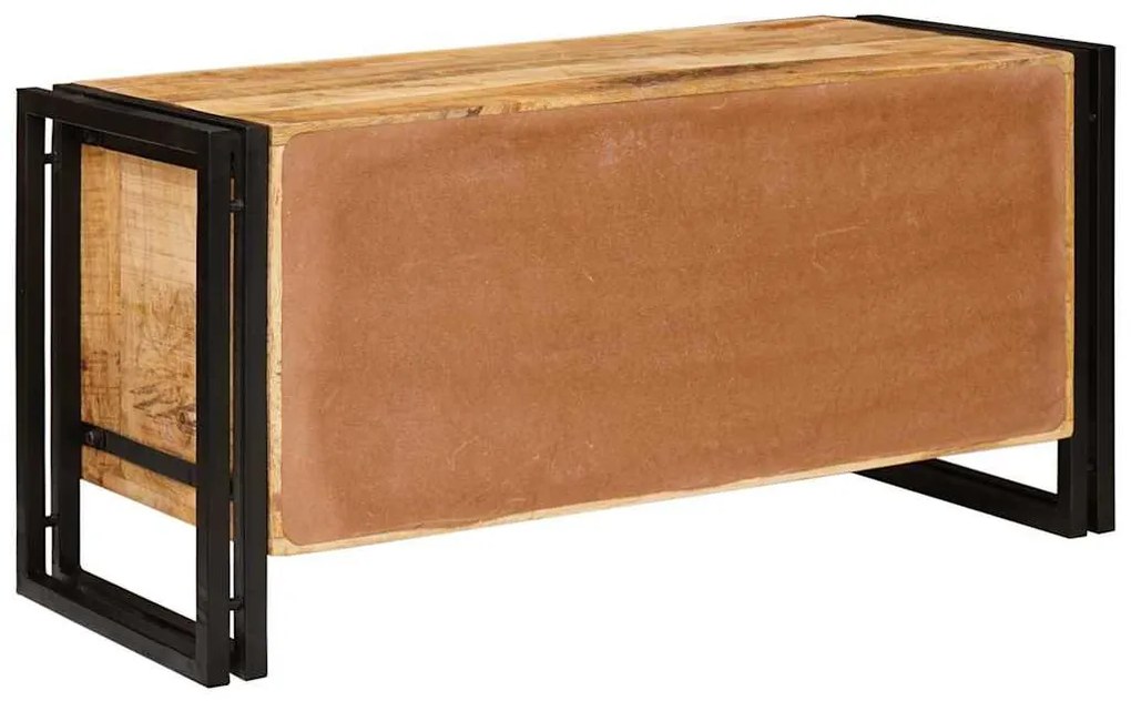 Cipőszekrény polcokkal Barna 90 x 38 x 45 cm tömör mangófa