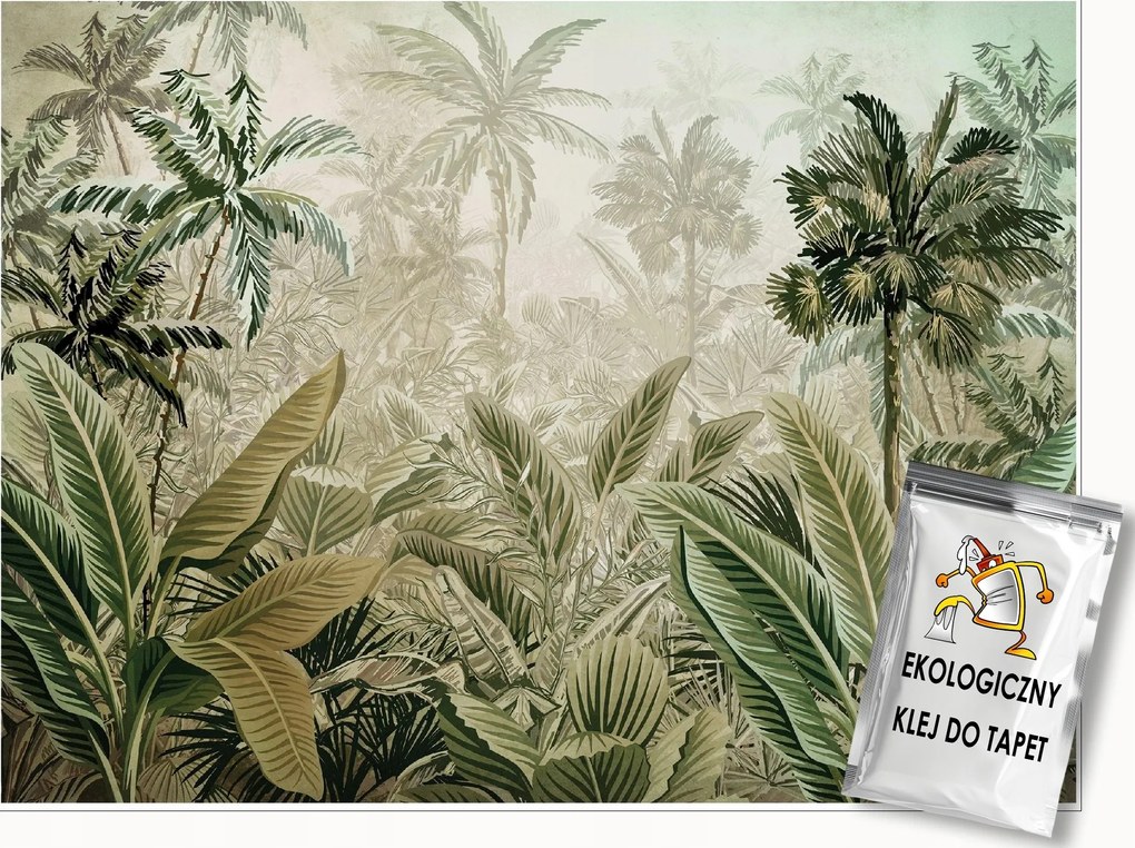 Fotótapéta Dzsungel Erdő Trópusi Levelek A Hálószoba Nappaliba Tapéta 250x175
