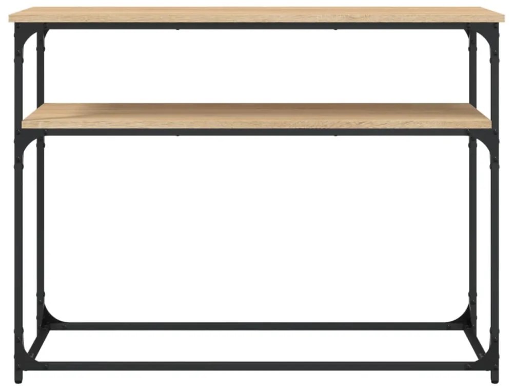 vidaXL sonoma tölgy színű szerelt fa dohányzóasztal 100x35,5x75 cm