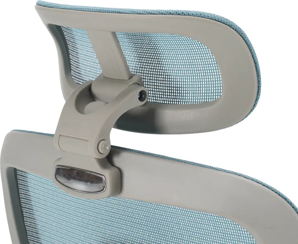 Irodai szék, neomint/világosszürke/szürke, teherbírás 150 kg, ERMEN