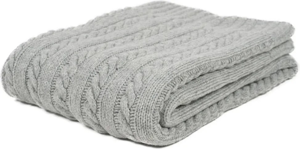 Kötött takaró olivia 130x170 szürke gyapjú kötött rehabilitációs termékek