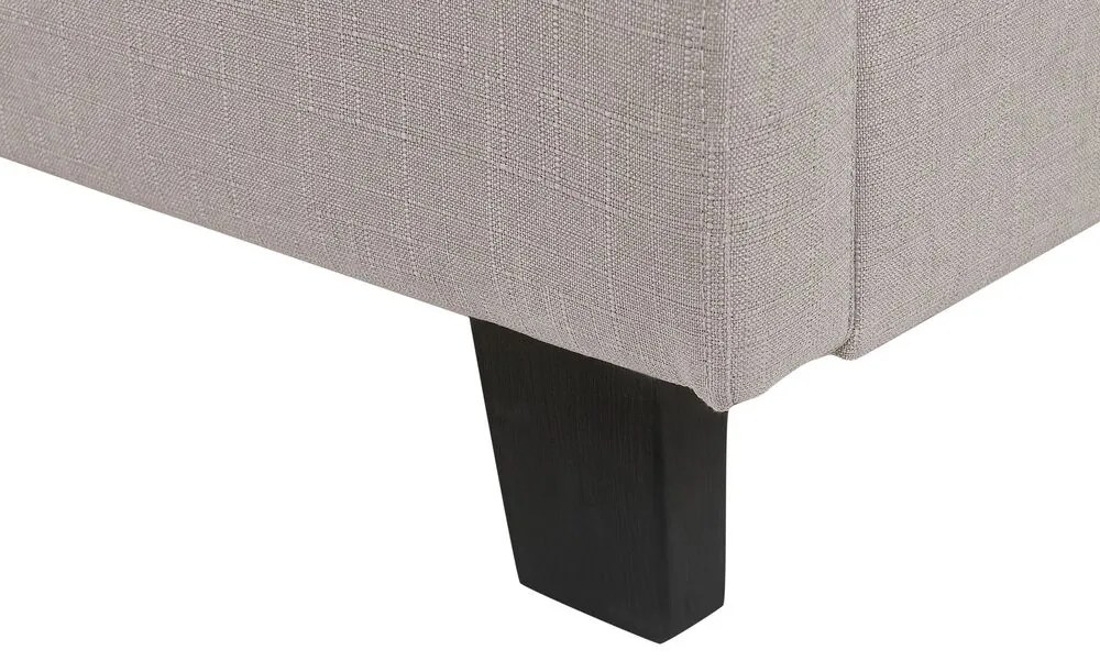 Franciaágy 140 cm ROLLA (ágyráccsal) (világosszürke). 1007494