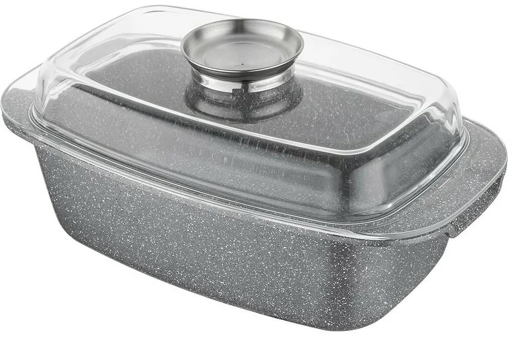 Florina Alumínium tepsi aroma kapaklı Lava 4,5 l ,32 × 22 × 11 cm