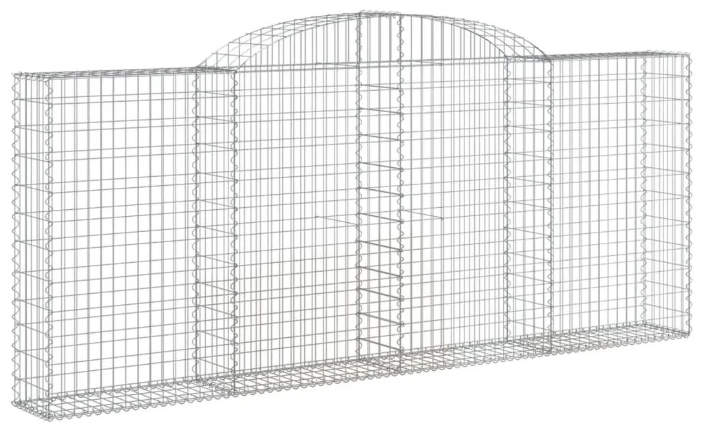 20 db íves horganyzott vas gabion kosár 300x30x120/140 cm