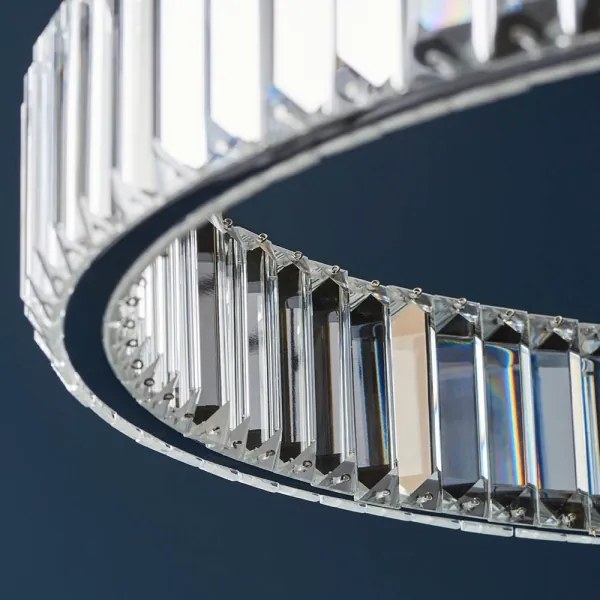 Endon 102255 - LAGUNA LED kábelre függesztett, fényerőszabályozható csillár LED/36W/230V, fényes króm