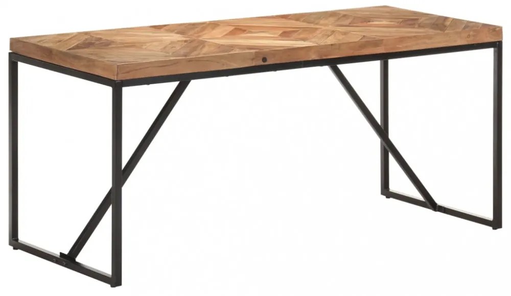 tömör akác és mangófa étkezőasztal 160 x 70 x 76 cm