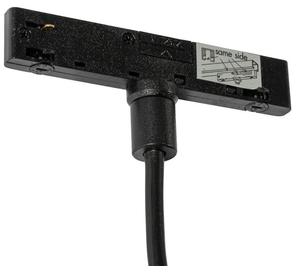 Modern, sötét bronz függőlámpa 1 fázisú sínrendszerhez - Slimline Keno