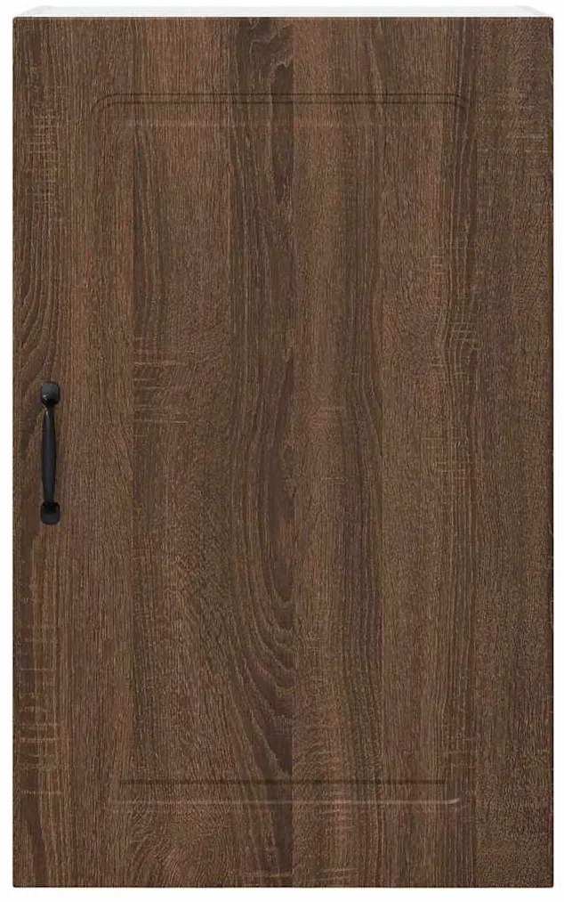 Fali konyhaszekrény ajtóval Barna Tölgy 50 x 31 x 80 cm Faanyag