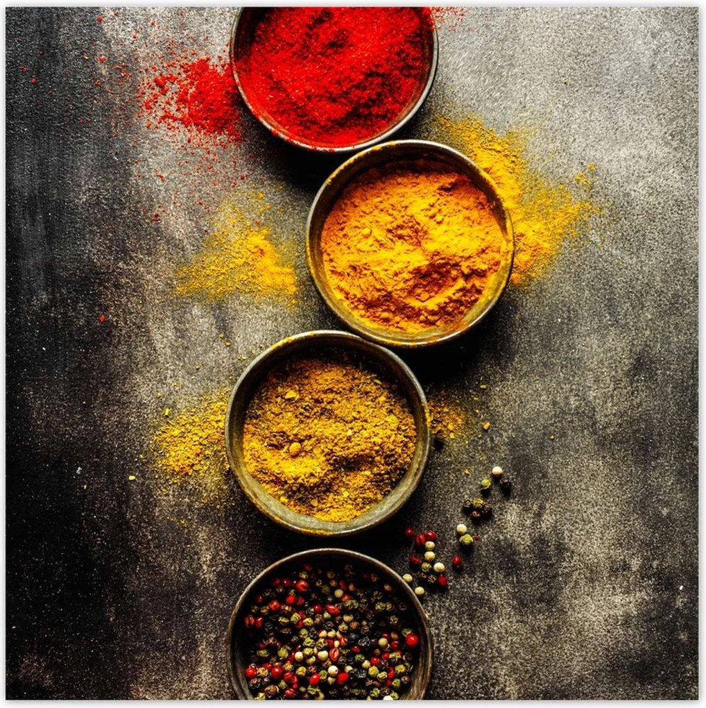 Poszterek 140x140 Színes fűszertartó tál