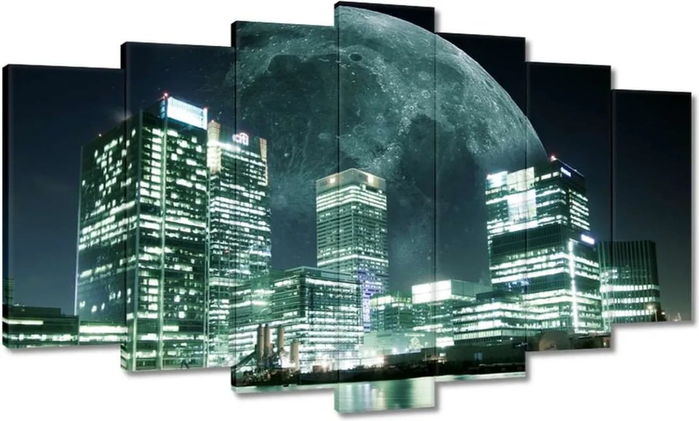 Festmények 140x80 Hold a város felett