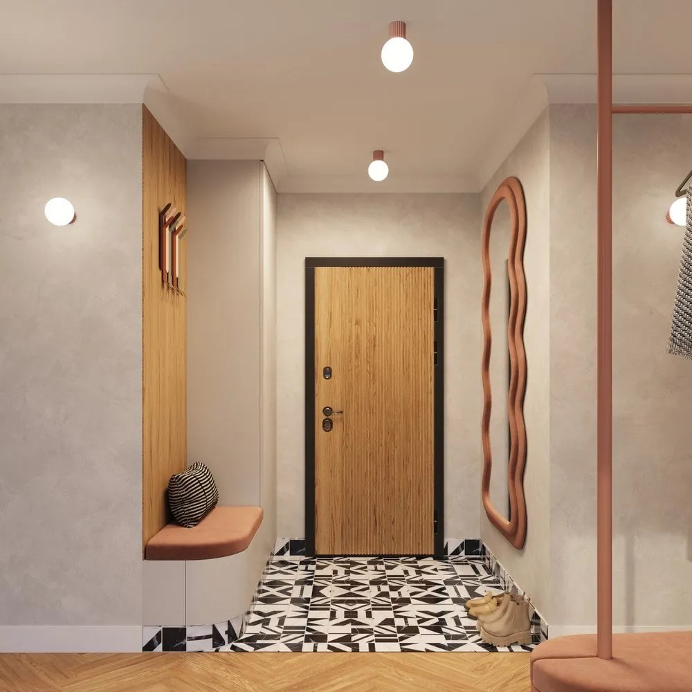 Világosbarna mennyezeti lámpa üveg búrával ø 12 cm Orbital – Sollux