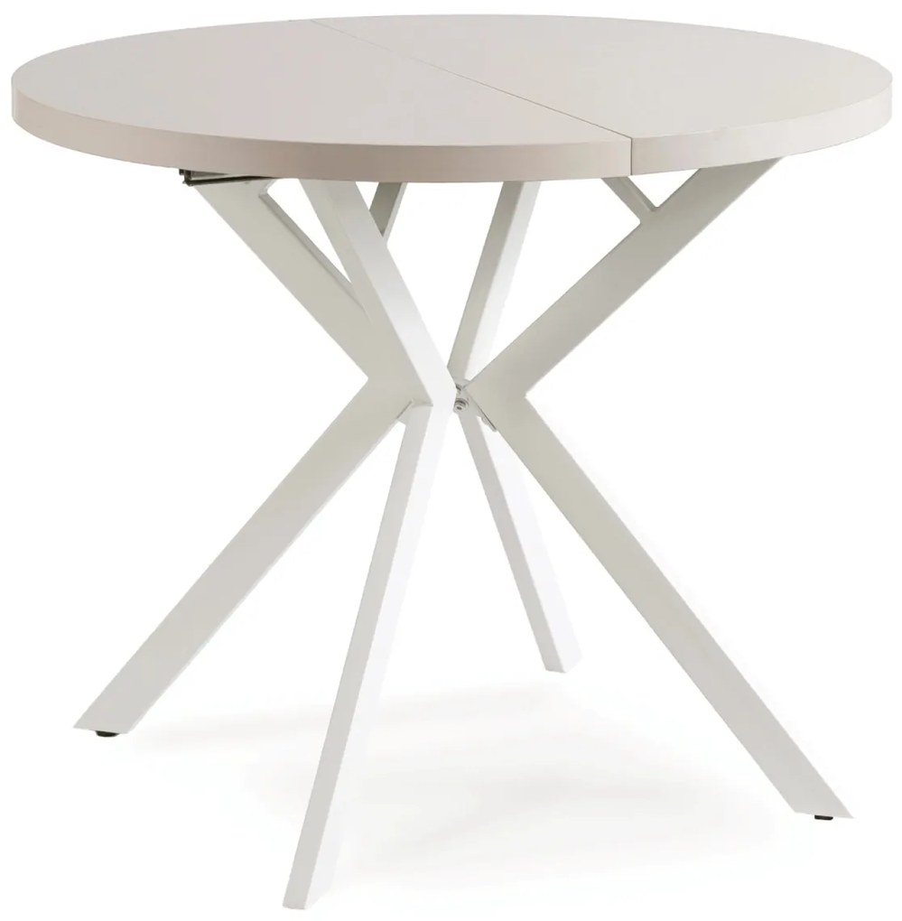 Bővíthető Étkezőasztal Kasmír/Fehér Színben. LUGO 90-190 cm