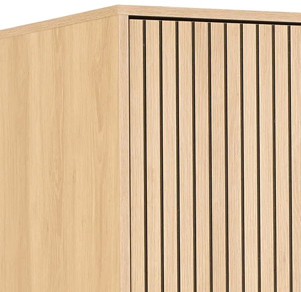 OLIVIA gardróbszekrény 99x200 cm, tölgy