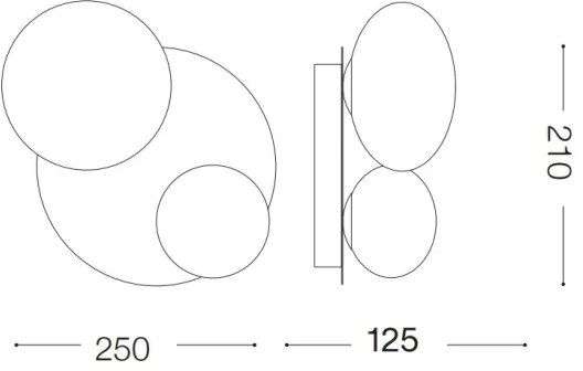Ideal Lux - LED Mennyezeti lámpa NINFEA 2xG9/3W/230V fehér
