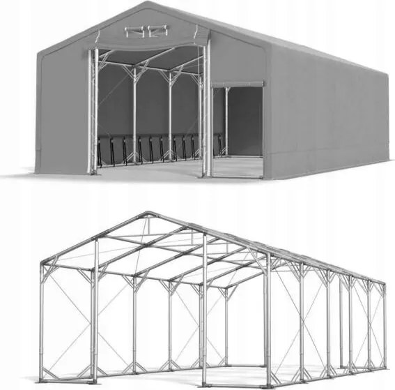 Kereskedelmi sátrak 4x10m [3m] Kerti Das 600 Pp
