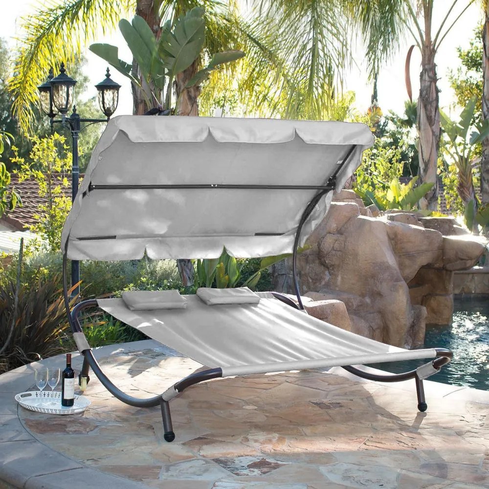 Craftfield BAHAMA relaxációs nyugágy 2 személynek - Szürke