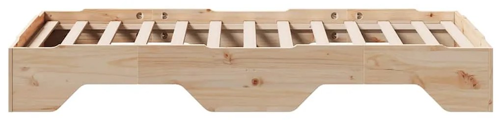 ágy matrac nélkül rakásolható 75x190 cm tömör fa