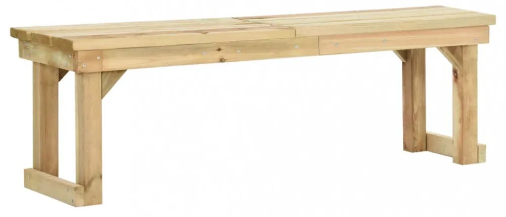 impregnált fenyőfa kerti pad 140 cm