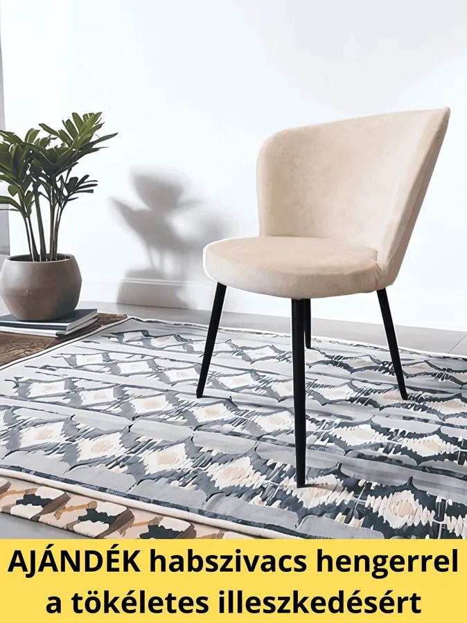 Székhuzat JYSK RISSKOV étkezőszékre (drapp barna)