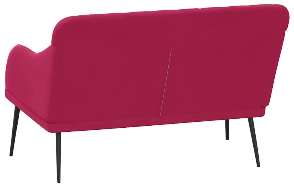 bordó bársonypad 110 x 76 x 80 cm