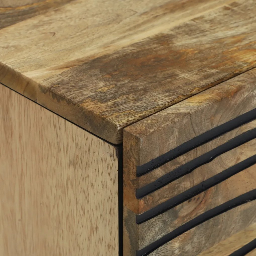 vidaXL Éjjeliszekrény fiókkal 2 pcs Barna 40 x 33 x 46 cm Tömör akácfa