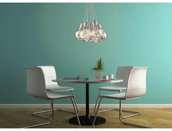 Klausen 142008 - LED Csillár zsinóron BULBS LED/30W/230V fényezett króm