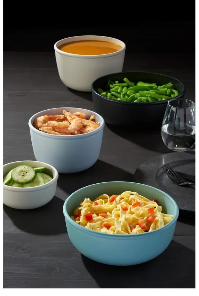Élelmiszertartó doboz szett 3 db-os Nordic black – Mepal