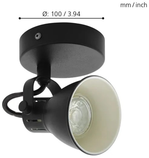 Eglo 98397 - LED Fali spotlámpa SERAS 1xGU10/3,3W/230V