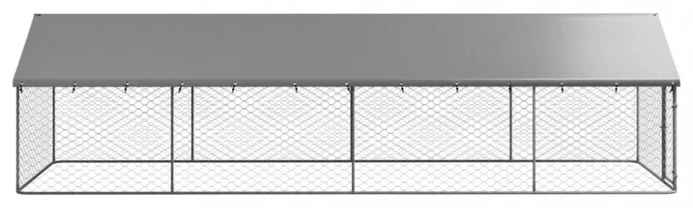 vidaXL kültéri kutyakennel tetővel 600 x 200 x 150 cm