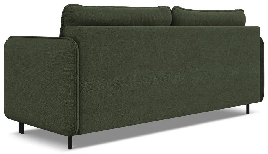 Zöld kinyitható-tárolóhelyes kanapé 226 cm Luana – Makamii