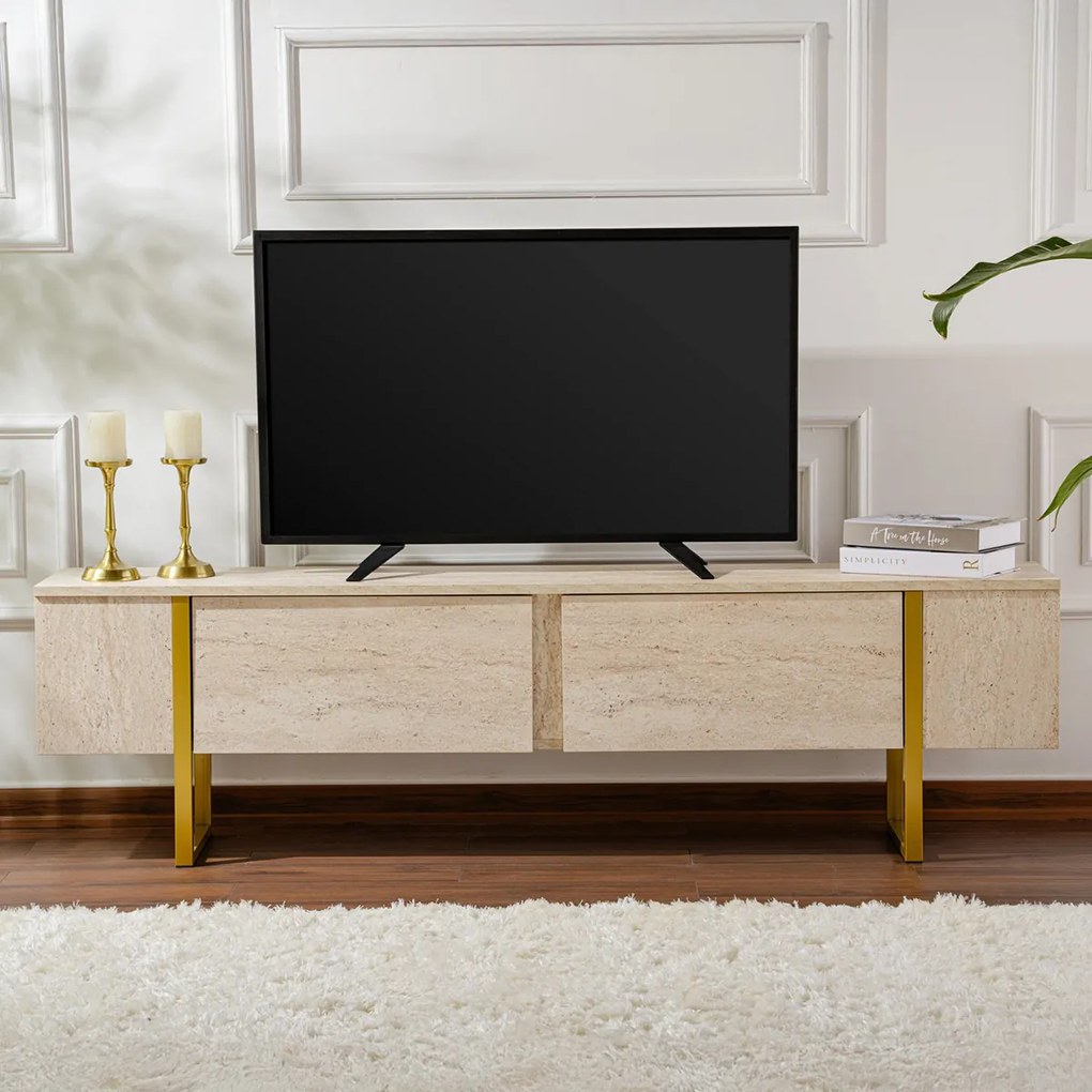 TV asztal Serenity Travertin