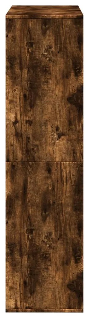 füstös tölgy színű szerelt fa térelválasztó 100 x 33 x 125,5 cm