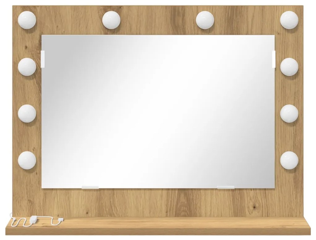 Pipere Tükör Kézműves tölgy MDF 60 x 45 x 18 cm Pipere Tükör