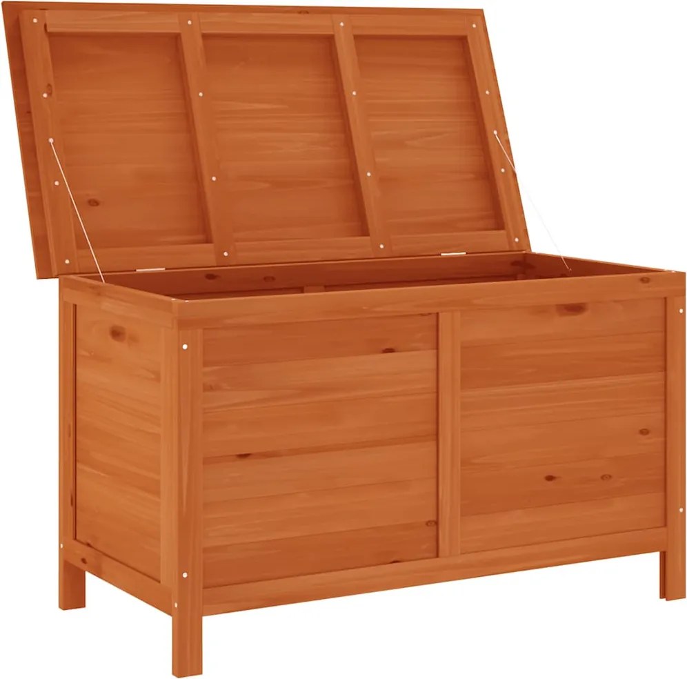 vidaXL tömör fenyőfa kerti tárolóláda 99x49,5x58,5 cm