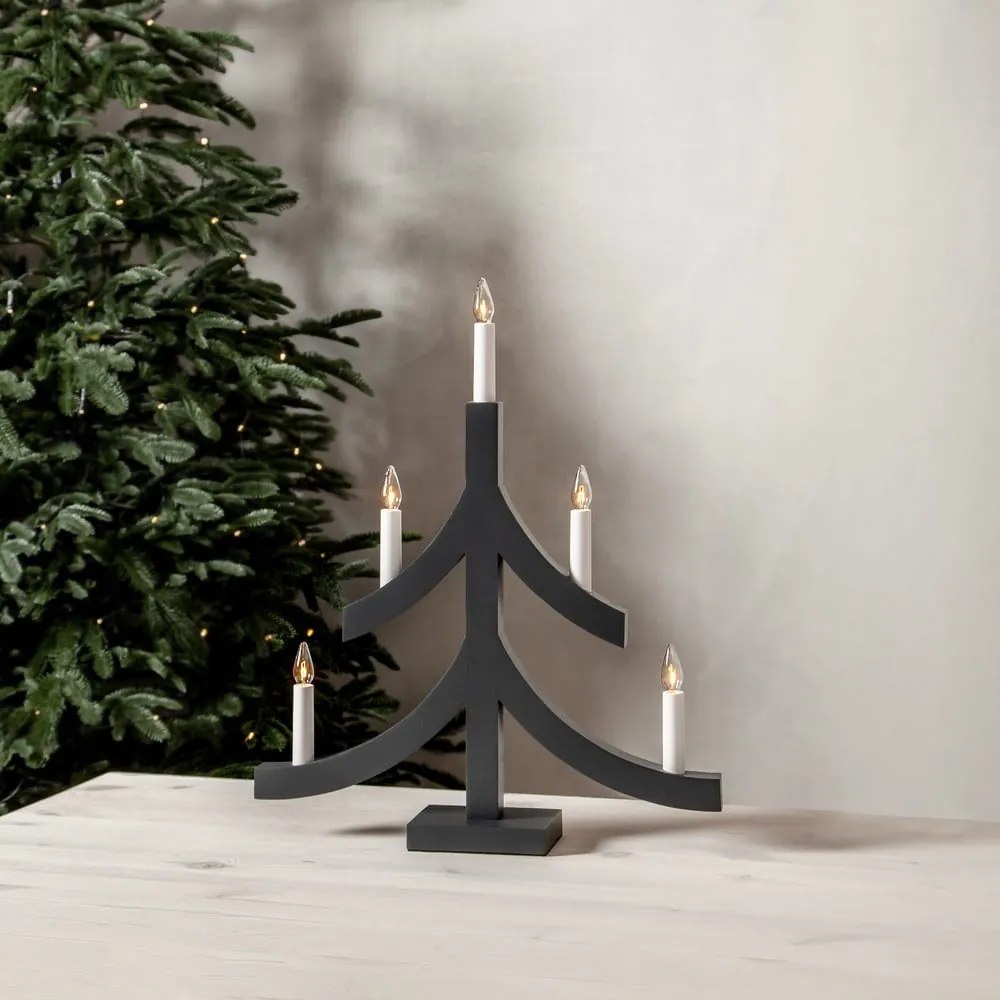 Sötétszürke karácsonyi fénydekoráció Pagod – Star Trading