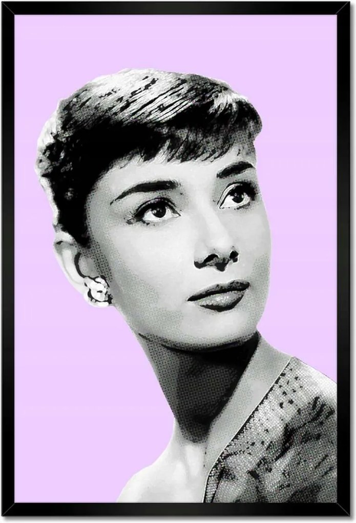 Poszterek keretben 40x60 Audrey Hepburn Színésznő