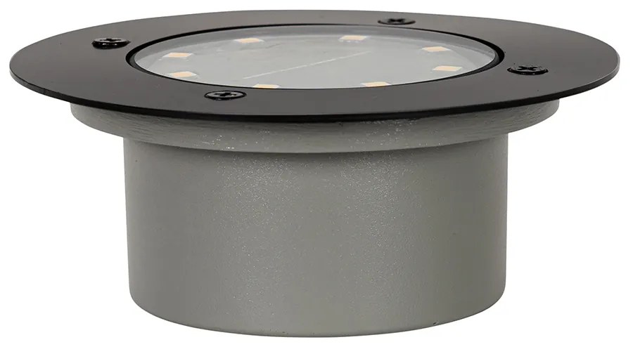 6 darabos fekete talajspot szett LED-del, IP65 napelemes - Terry