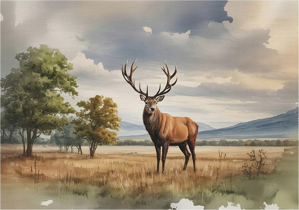 Matt Fotótapéta Flizelin Falra Fenséges szarvas 208x146 Ragasztó