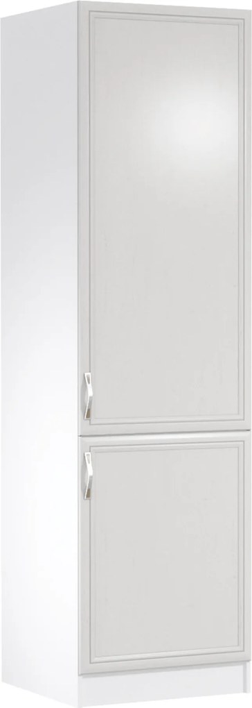 Hűtő beépítő konyhaszekrény D60ZL, jobbos, fehér/sosna Andersen, SICILIA