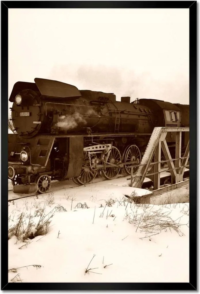Poszterek keretben 40x60 Gőzmozdony Ol 49-59 Wolsztyn