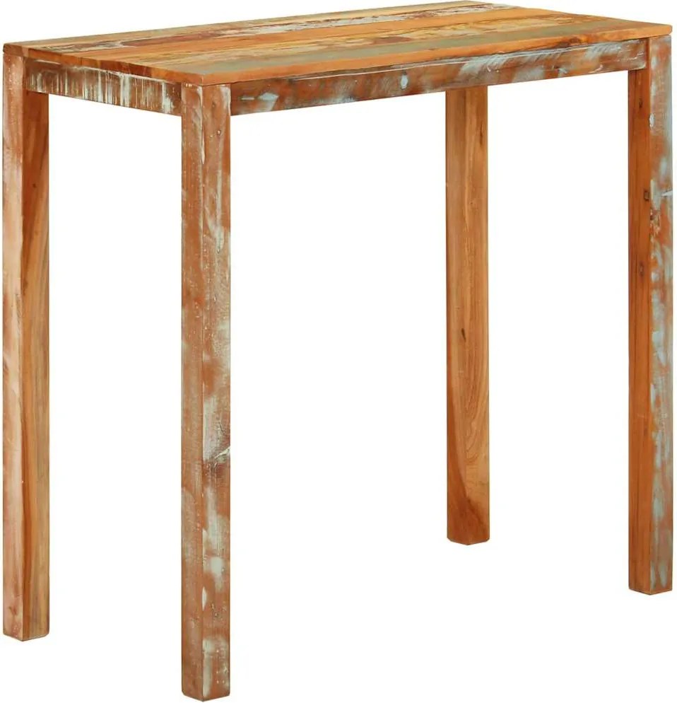 vidaXL tömör újrahasznosított fa bárasztal 112 x 55 x 108 cm