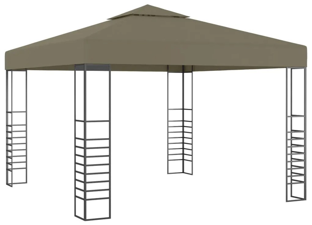 tópszínű kerti pavilon 3 x 3 m 180 g/m²