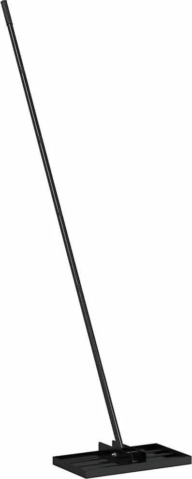 vidaXL Kert Rake Fekete 45 x 25 x 200 cm Porszórt acél